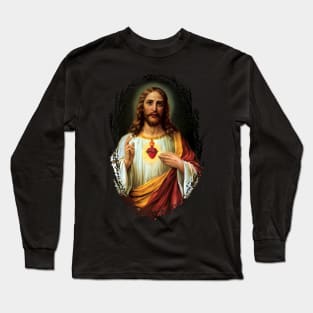 Sacred Heart of Jesus Catholic Traditional Long Sleeve T-Shirt